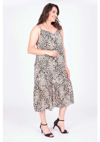 Önden Düğmeli Eteği Büzgülü Elbise fiyatları