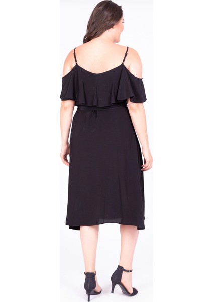 Volanlı Kemerli Elbise modelleri