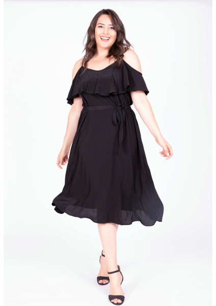 Volanlı Kemerli Elbise fırsatları