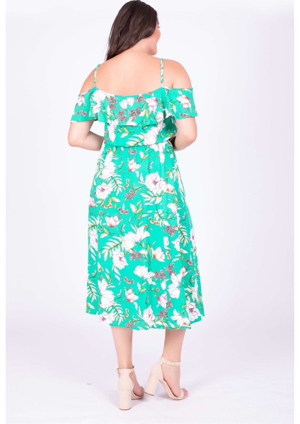 Kolları Volanlı Elbise modelleri