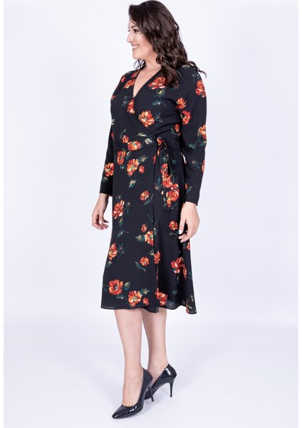 Çiçek Desenli Anvelop Elbise fiyatları