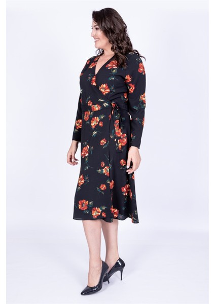 Çiçek Desenli Anvelop Elbise indirimleri