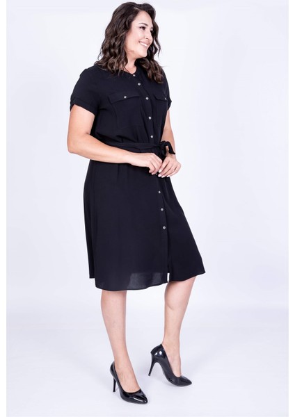 Kısa Kol Önden Düğmeli Elbise fiyatları