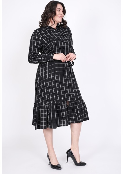 Eteği Fırfırlı Gömlek Elbise fiyatları