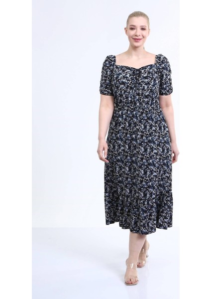 Yaka Detaylı Prenses Kol Elbise fiyatları