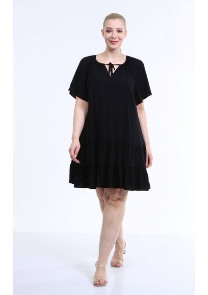 Astarlı Pelerin Kol Fırfırlı Elbise fiyatları