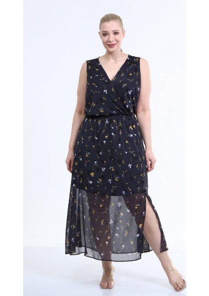 Astarlı Şifon Kolsuz Elbise modelleri