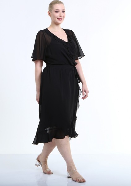 Astarlı Anvelop Şifon Elbise modelleri