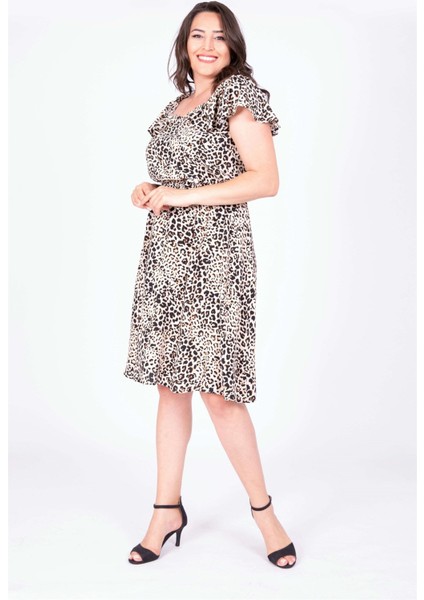 Yakası Volanlı Elbise indirimleri