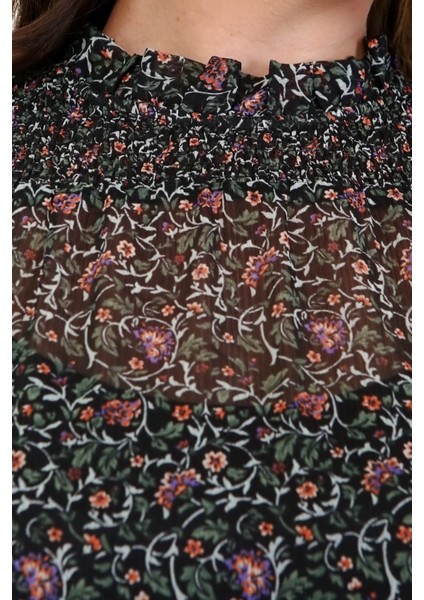 Astarlı Şifon Gipe Detaylı Elbise indirimleri