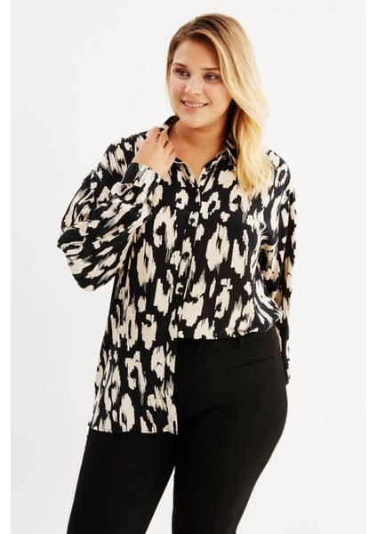 Desenli Uzun Kollu Gömlek