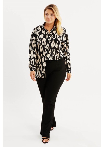 Desenli Uzun Kollu Gömlek