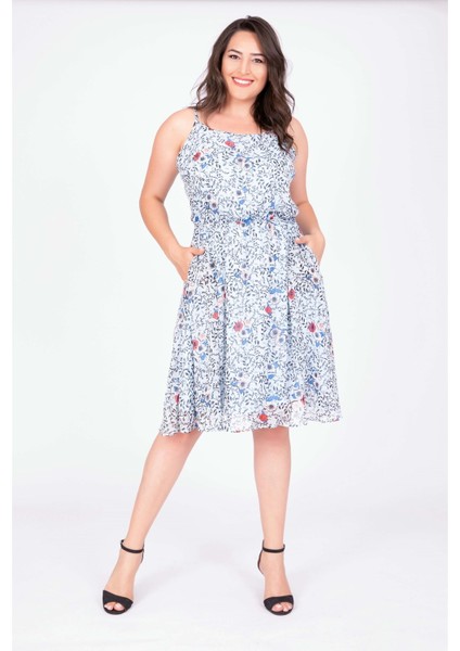 İp Askılı Beli Lastikli Elbise