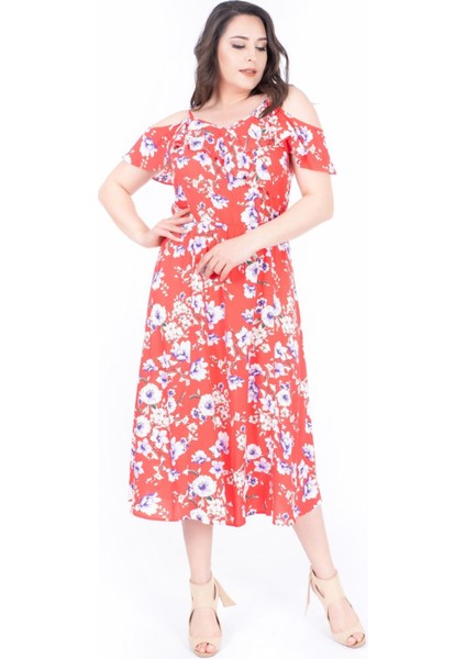 Kolları Volanlı Elbise fırsatları