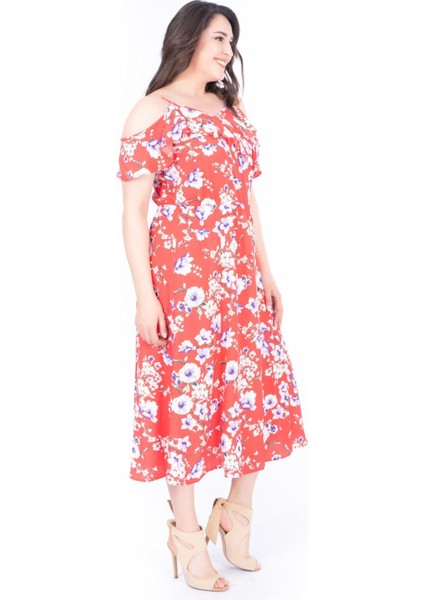 Kolları Volanlı Elbise indirimleri