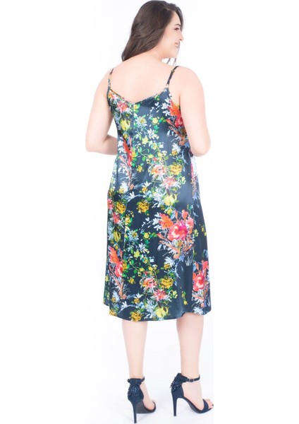 İp Askılı Saten Elbise modelleri