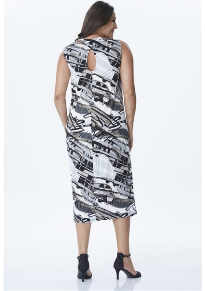 Örme Arkası Detaylı Uzun Elbise fırsatları