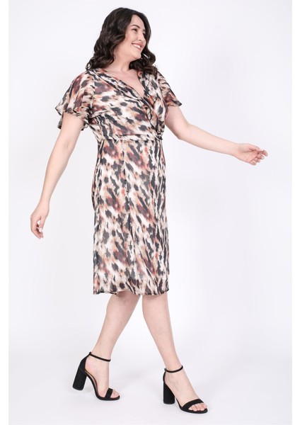 Arkası Çapraz Biyeli Şifon Elbise fiyatları