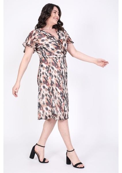 Arkası Çapraz Biyeli Şifon Elbise indirimleri