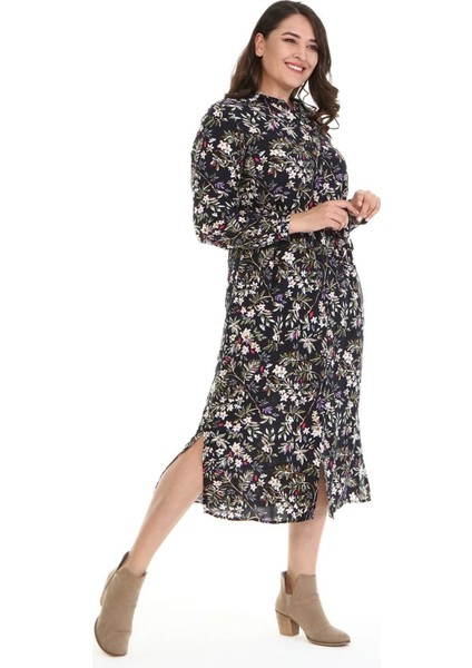 Kemerli Gömlek Elbise modelleri