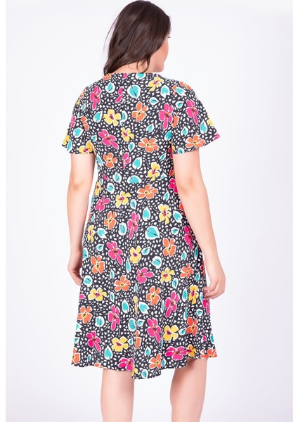 Pelerin Kol Çiçekli Elbise modelleri