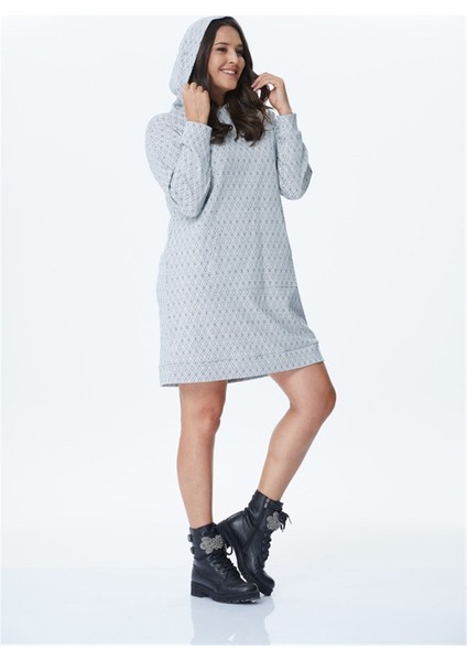 Kapüşonlu Uzun Sweat Shirt Elbise fiyatları
