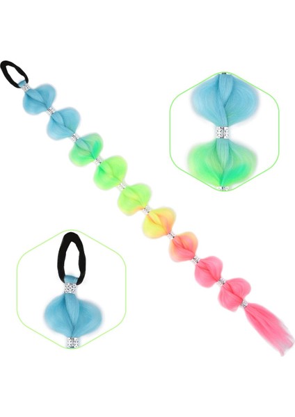 Örgülü Aksesuarlı Lastikli At Kuyruğu / ACM11