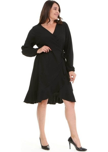 Anvelop Eteği Volanlı Elbise fiyatları