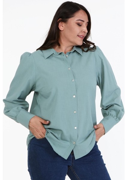 Pamuklu Büzgü Detaylı Gömlek fiyatları