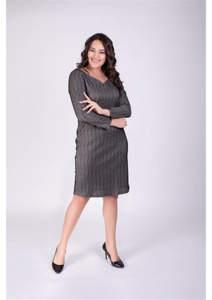 Damla Yaka Simli Elbise