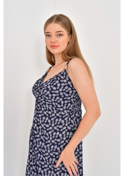 Önü Düğüm Detaylı Askılı Elbise indirimleri