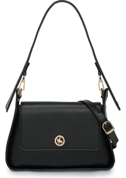 Logo Kapaklı Kadın Omuz Çantası DJ364