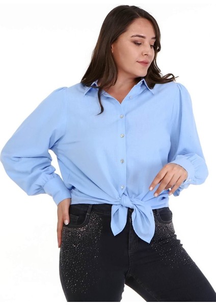 Pamuklu Büzgü Detaylı Gömlek fırsatları