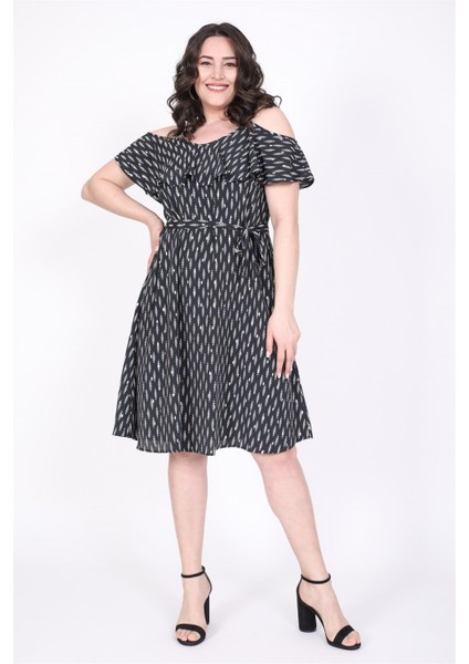 Volanlı Kemerli Elbise fırsatları