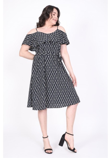 Volanlı Kemerli Elbise indirimleri