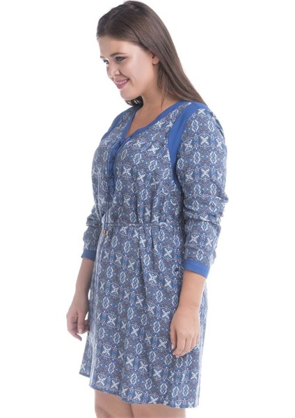 Önü Kuşgözlü Uzun Kollu Elbise fiyatları