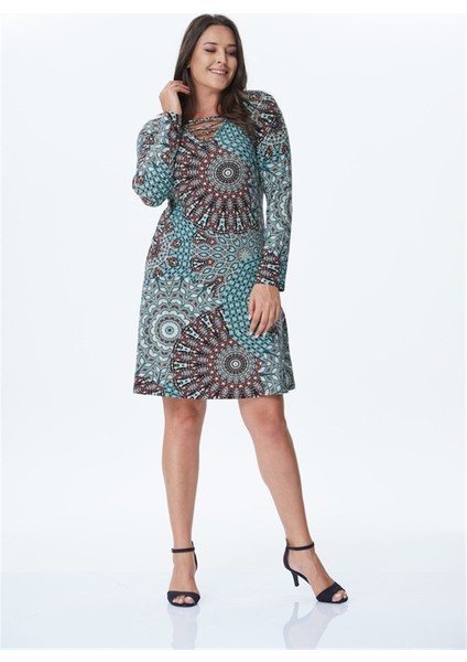 Yakası Çapraz Biyeli Örme Elbise fiyatları