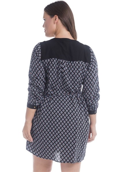 Önü Kuşgözlü Uzun Kollu Elbise modelleri