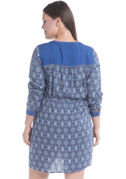 Önü Kuşgözlü Uzun Kollu Elbise modelleri