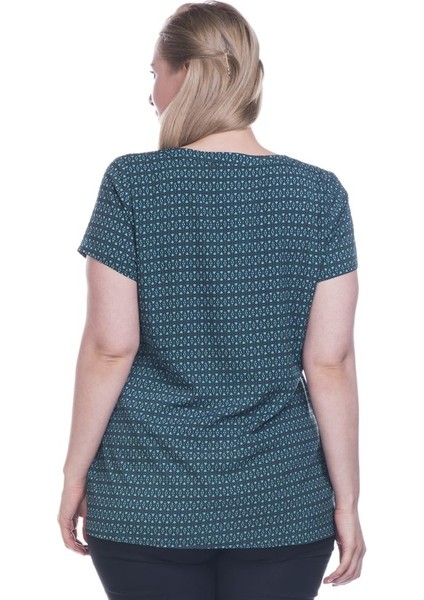 Kısa Kollu V-Yakalı Krep Tişört modelleri