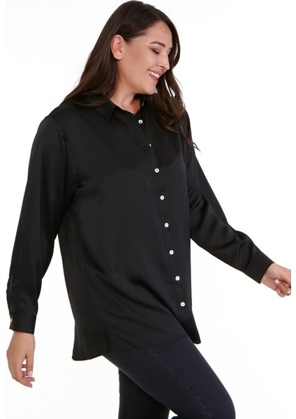 Saten Uzun Kollu Gömlek modelleri