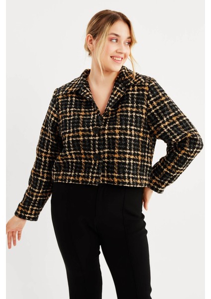 Astarlı Crop Tüvit Ceket