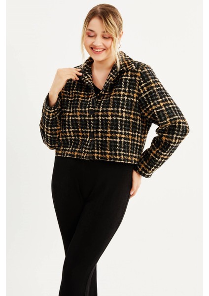 Astarlı Crop Tüvit Ceket