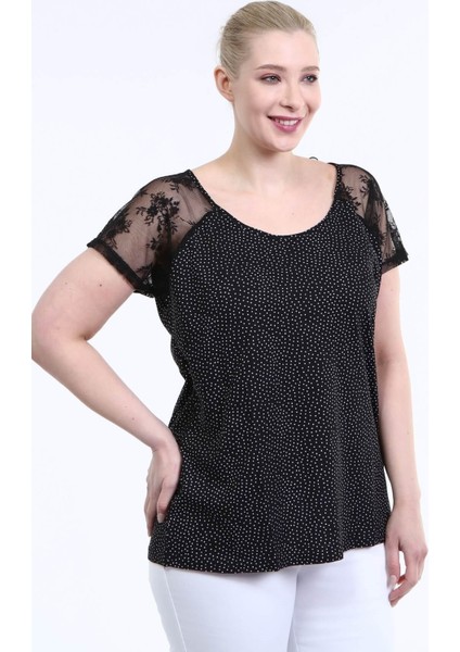 Dantelli Kısa Kol Tişört indirimleri