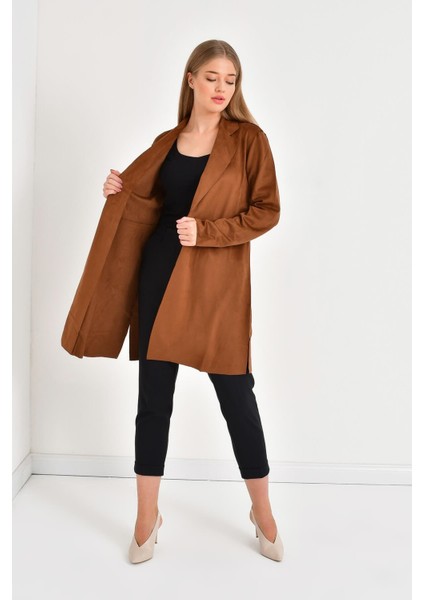 Süet Uzun Ceket