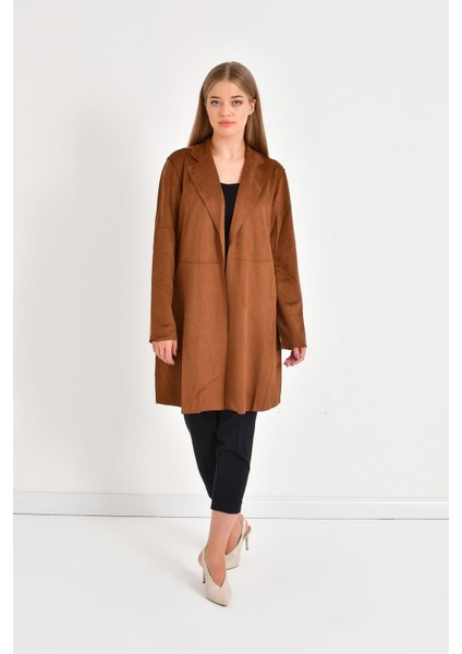 Süet Uzun Ceket