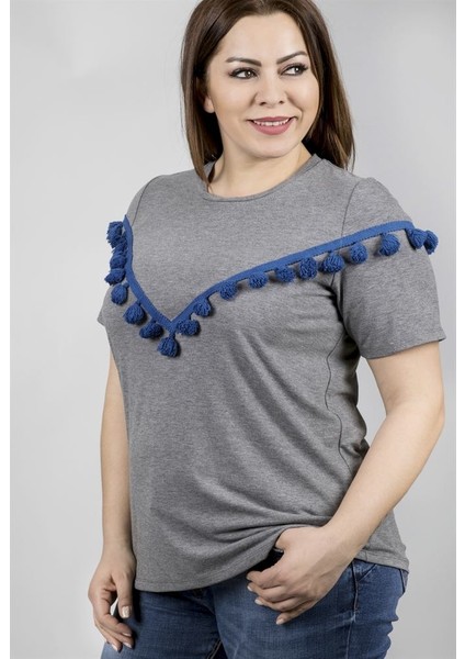 Bedeni Püsküllü Tişört modelleri