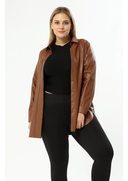 Suni Deri Kuşaklı Gömlek Ceket fiyatları