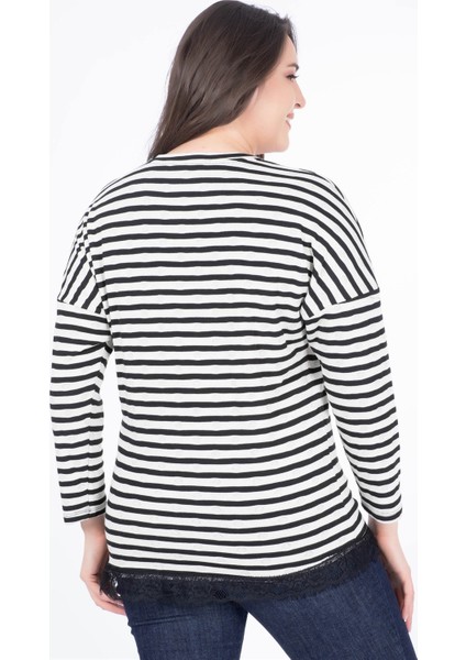 Eteği Dantelli Penye Tişört modelleri