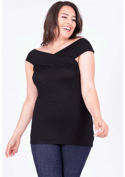 Karmen V Yaka Kolsuz Tişört fırsatları